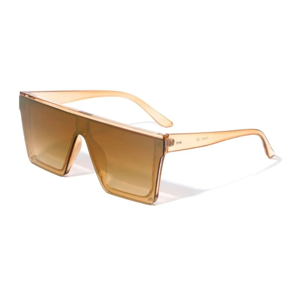 Men Sunglasses Sleek Modern Shield Sunglasses Bold Fashion Gold Mirror Lens 2026